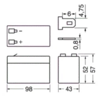 Batteria 12V 1,3AH  Energy Safe - Image 3