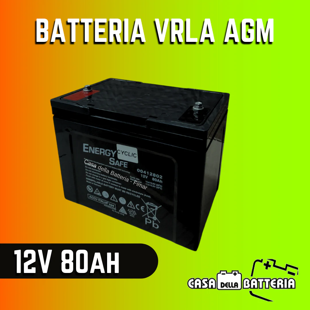 Batteria 12V 80AH Energy Safe Deep Cycle