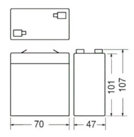 Batteria 6V 4,5AH Energy Safe - Image 3