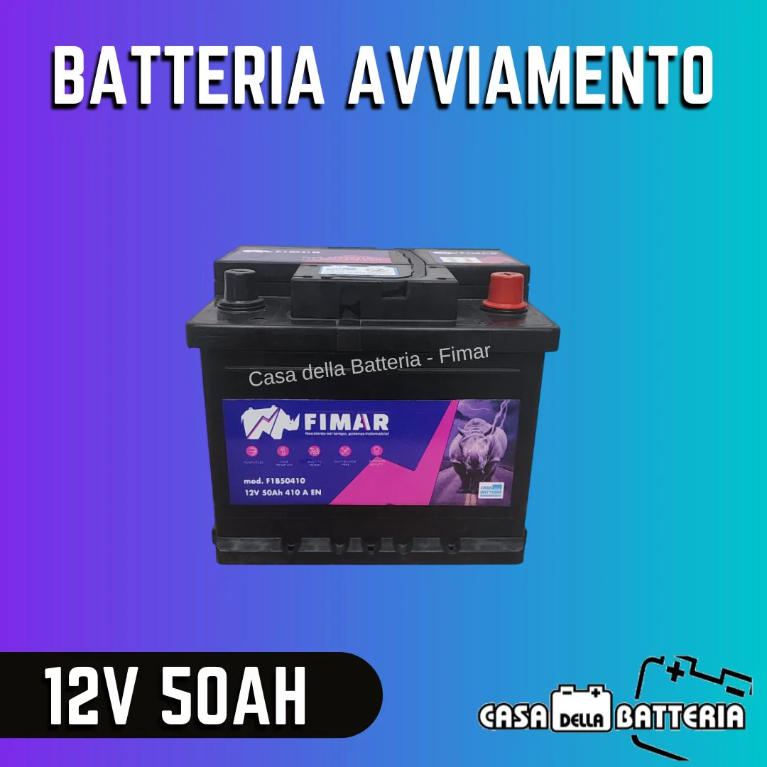 Batteria avviamento 50AH L1B DX Fimar ribassata