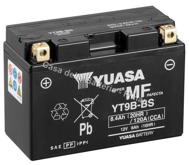 Batteria avviamento YT9B-BS Yuasa - Image 2
