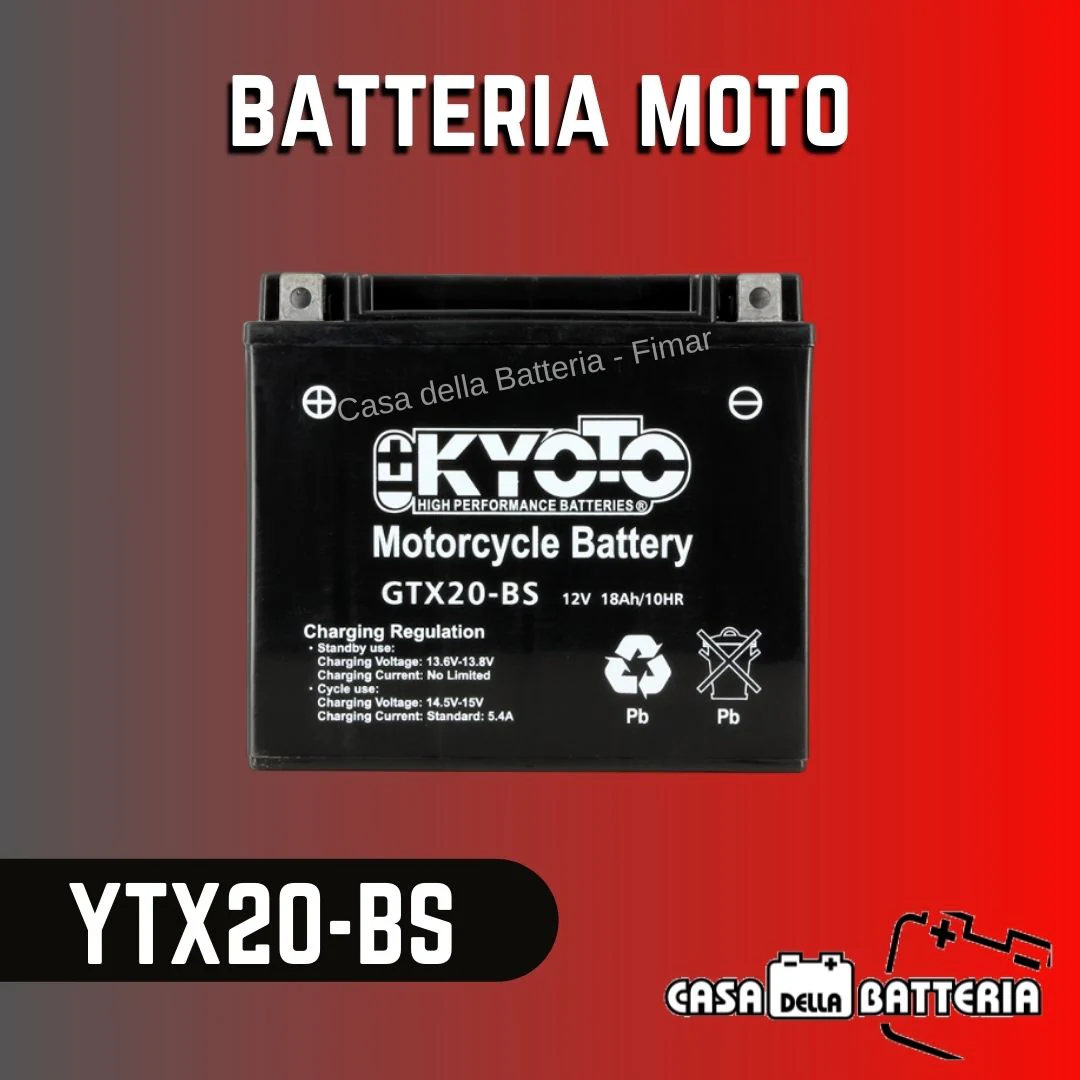 Batteria avviamento YTX20-BS Kyoto