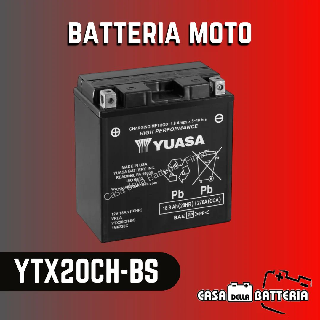 Batteria avviamento YTX20CH-BS Yuasa