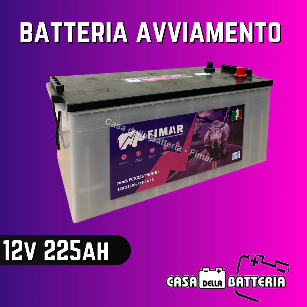 Batteria avviamento 225AH SX Fimar Heavy Duty